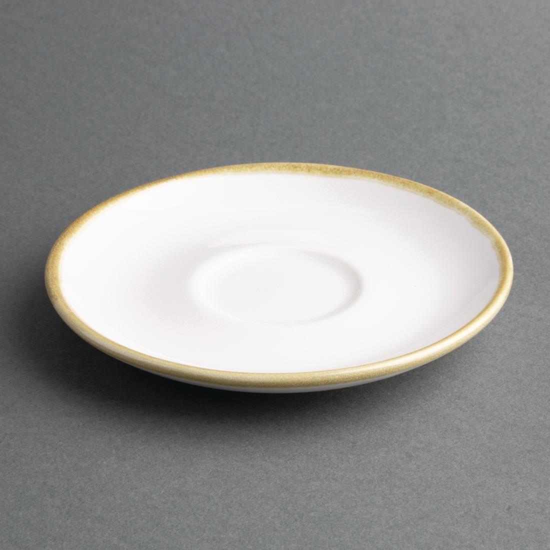Olympia Kiln Chalk Saucer (Fits FB988) - 140mm 5 1/2" (6 Pack) (140(Ø)mm / 5½". Pack Quantity: 6) • PAS-FB989