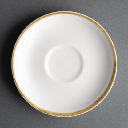 Olympia Kiln Chalk Saucer (Fits FB990) - 160mm 6 3/10" (6 Pack) (160(Ø)mm / 6¼". Pack Quantity: 6) • PAS-FB991