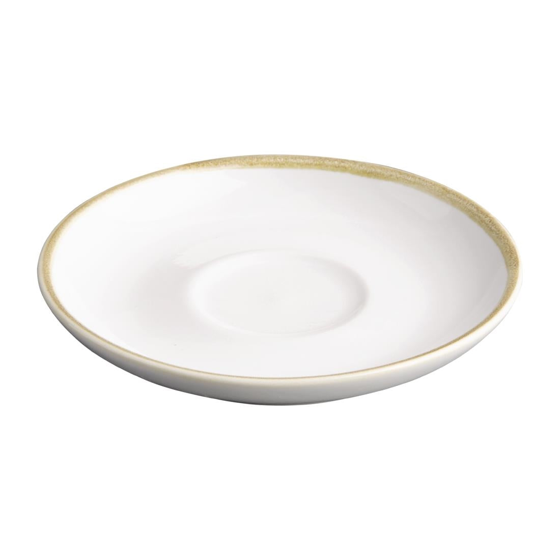 Olympia Kiln Chalk Saucer (Fits FB990) - 160mm 6 3/10" (6 Pack) (160(Ø)mm / 6¼". Pack Quantity: 6) • PAS-FB991