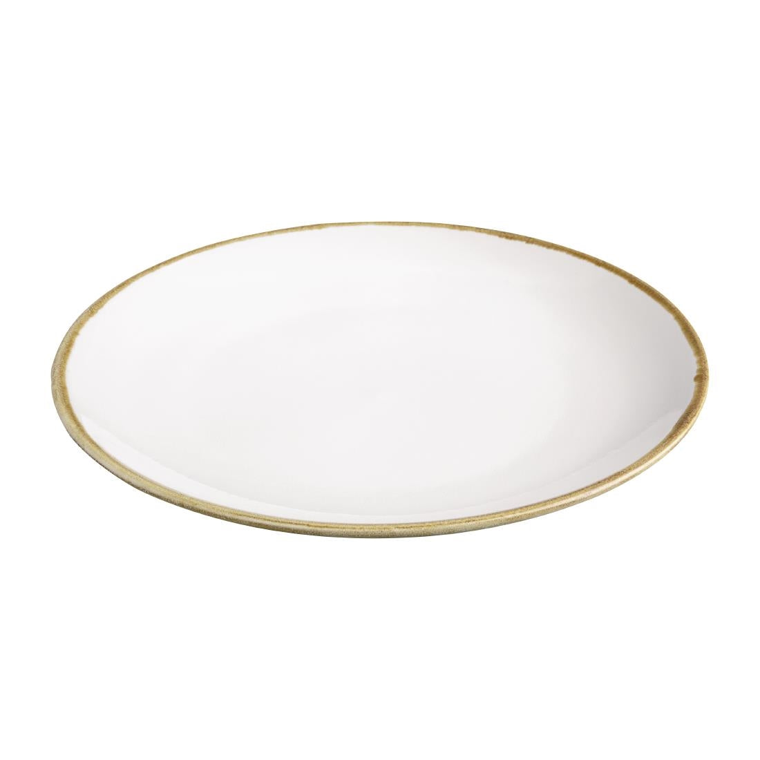 Olympia Kiln Chalk Round Coupe Plate - 280mm 11" (4 Pack) (280(Ø)mm / 11". Pack Quantity: 4) • PAS-FB997