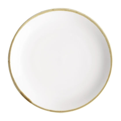Olympia Kiln Chalk Coupe Plate - 230mm 9" (6 Pack) (230(Ø)mm / 9". Pack Quantity: 6) • PAS-FB999