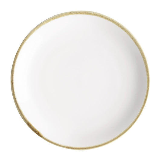 Olympia Kiln Chalk Coupe Plate - 230mm 9" (6 Pack) (230(Ø)mm / 9". Pack Quantity: 6) • PAS-FB999