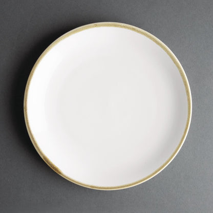 Olympia Kiln Chalk Coupe Plate - 230mm 9" (6 Pack) (230(Ø)mm / 9". Pack Quantity: 6) • PAS-FB999
