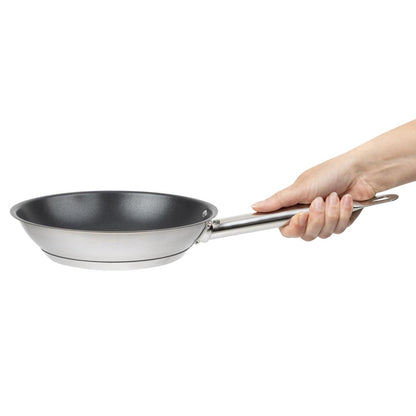 Vogue Stainless Steel Non-Stick Teflon Platinum Plus Frying Pan 200mm • PAS-FC095