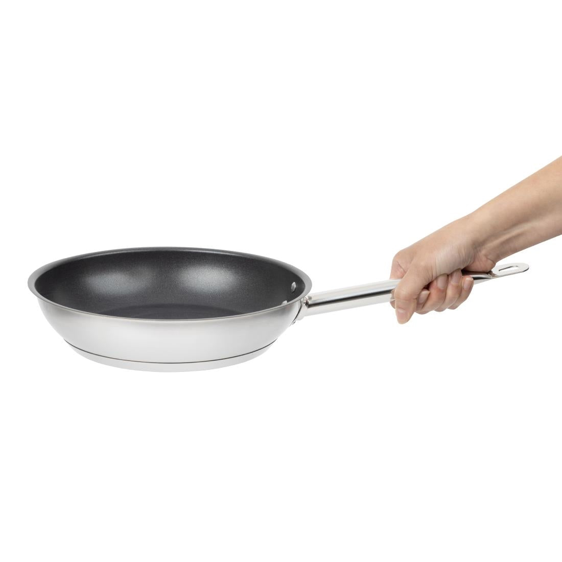 Vogue Stainless Steel Non-Stick Teflon Platinum Plus Frying Pan 240mm • PAS-FC096