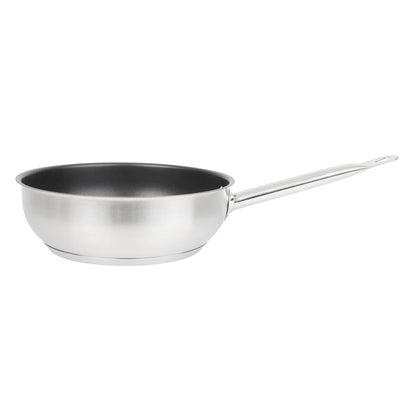 Vogue Stainless Steel Non-Stick Teflon Platinum Plus Sauté Pan 240mm • PAS-FC099