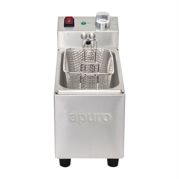 Apuro Single Tank Single Basket Countertop Fryer 3Ltr PAS-FC255-A