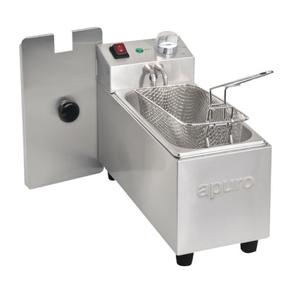 Apuro Single Tank Single Basket Countertop Fryer 3Ltr PAS-FC255-A