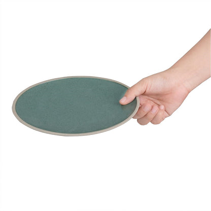 Olympia Anello Green Raw Edge Plates 205mm (6 Pack) (Pack of 6) • PAS-FC475