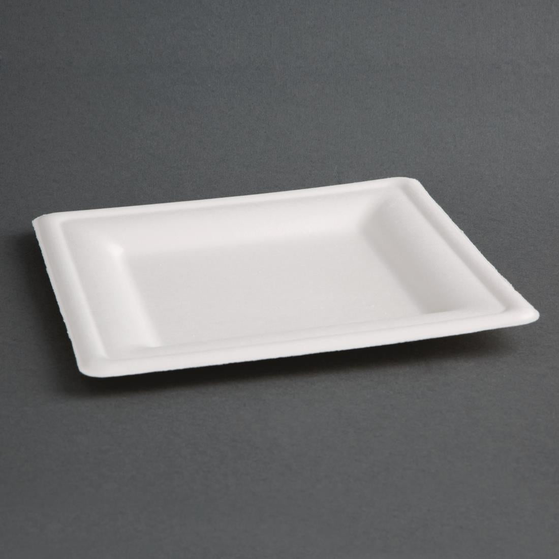 Fiesta Compostable Bagasse Square Plate 159mm (50 Pack) (Pack of 50) • PAS-FC518