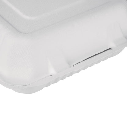 Fiesta Compostable Bagasse Food Container 223mm (200 Pack) (223(W)x201(D)mm | Pack Quantity: 200) • PAS-FC525
