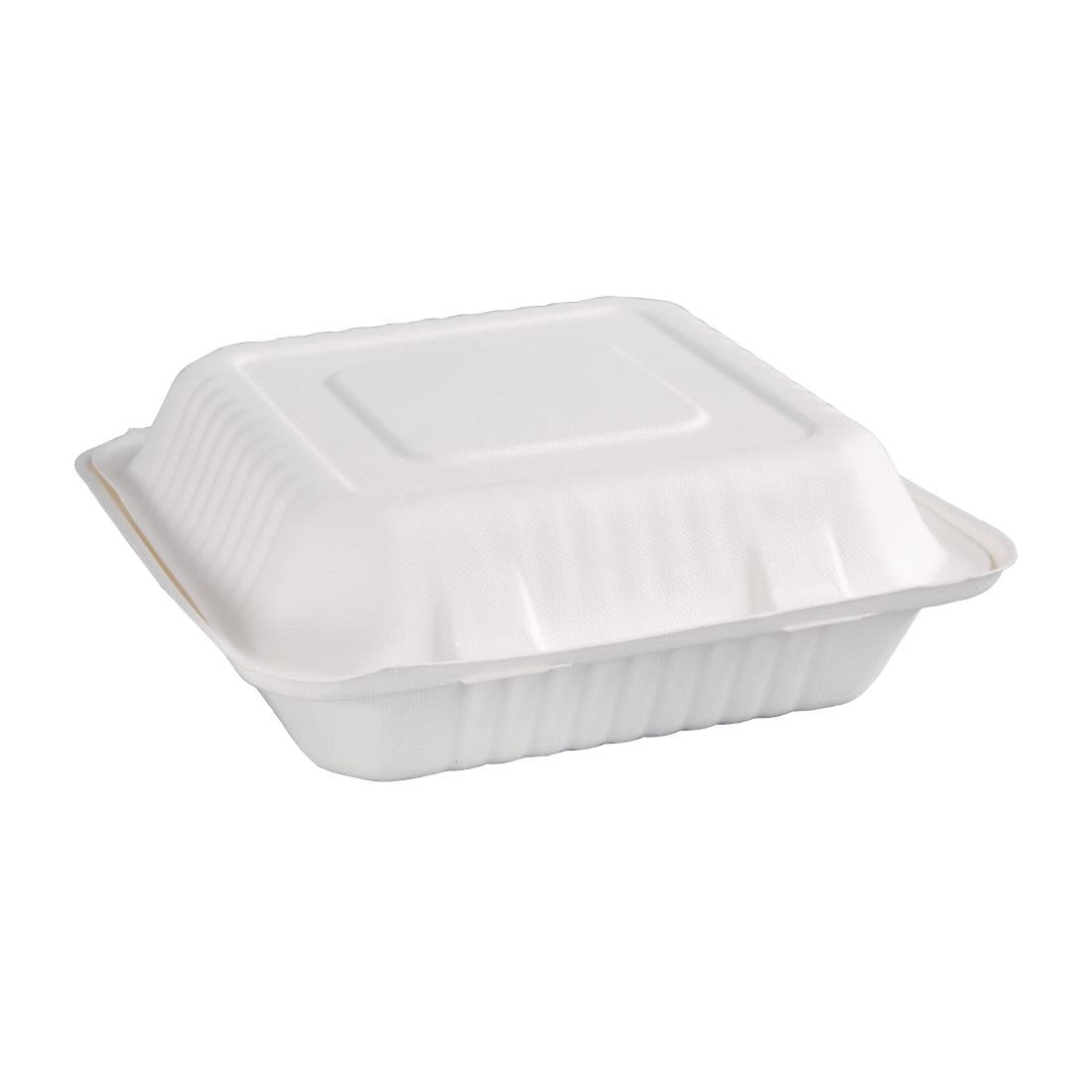 Fiesta Compostable Bagasse Food Container236mm (200 Pack) (236(W)x229(D)mm | Pack of 200) • PAS-FC527