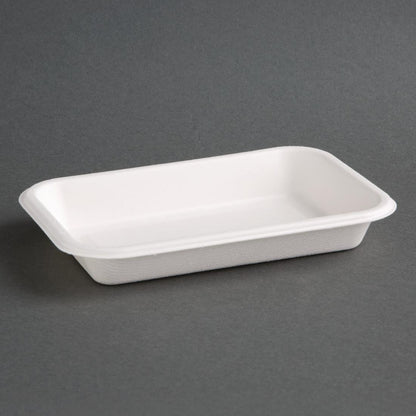 Fiesta Compostable Bagasse Food Trays 340ml (Pack of 50) • PAS-FC528