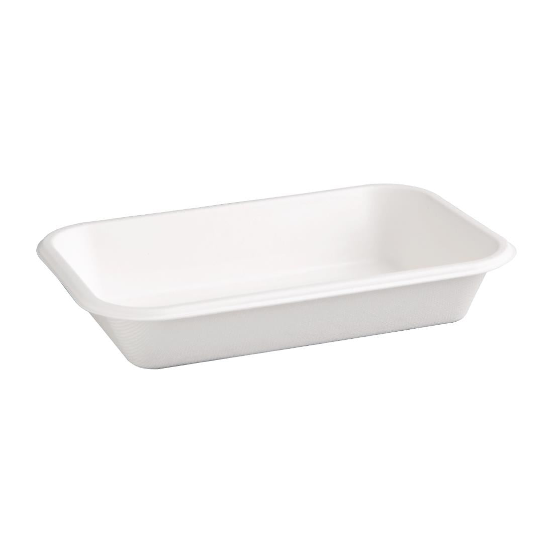 Fiesta Compostable Bagasse Tray 680ml (50 Pack) (38x139x213mm | 680ml | Pack of 50) • PAS-FC531