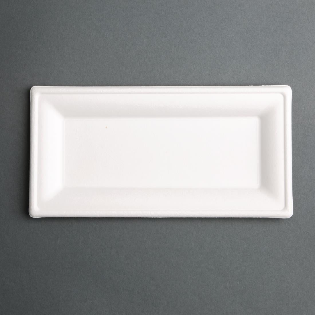 Fiesta Compostable Bagasse Rectangular Plate 258mm (50 Pack) (Pack of 50) • PAS-FC539