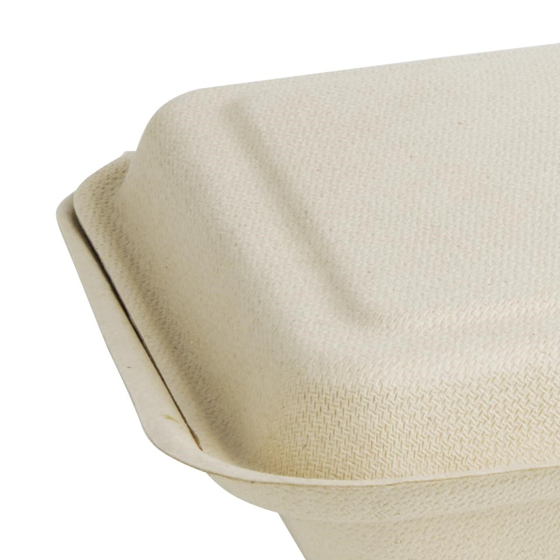 Fiesta Compostable Bagasse Food 2 Compartment Container Natural 253mm (200 Pack) (165(W)x253(D)mm | Pack Quantity: 200) • PAS-FC541