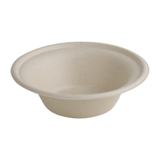 Fiesta Compostable Bagasse Round Bowls Natural Colour (Pack of 50) • PAS-P_FC543