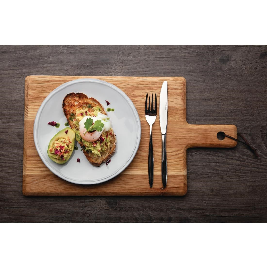 Olympia Oak Handled Wooden Board Large • PAS-GM261