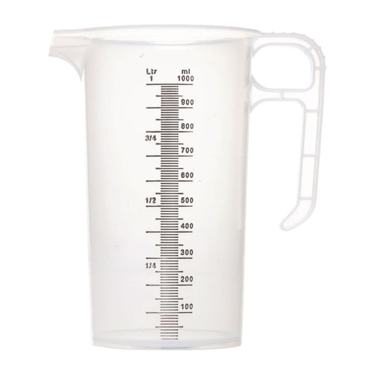 Pro-Measures Polypropylene Measuring Jug 1Ltr • PAS-FD326