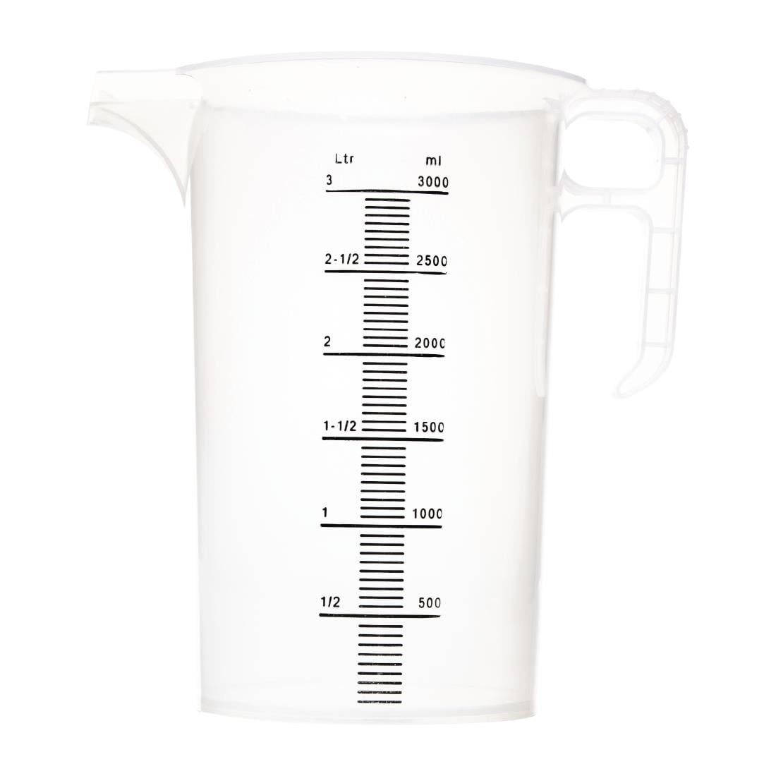 Pro-Measures Polypropylene Measuring Jug 3Ltr • PAS-FD328