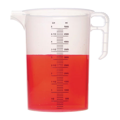 Pro-Measures Polypropylene Measuring Jug 5Ltr • PAS-FD329