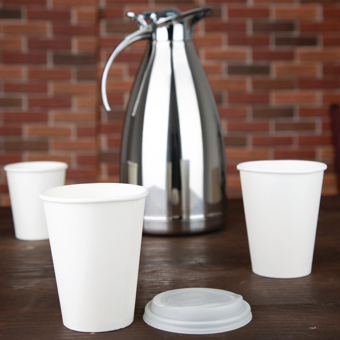 Fiesta Recyclable Paper Coffee Cups 340ml White (1000 Pack) (Pack Quantity: 1000) • PAS-FD400