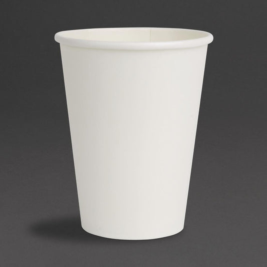 Fiesta Recyclable Paper Coffee Cups 340ml White (Pack of 1000) • PAS-FD400