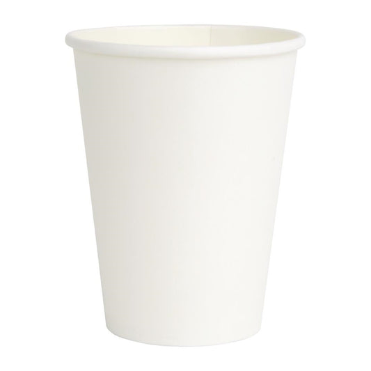 Fiesta Recyclable Paper Coffee Cups 340ml White (50 Pack) (Pack Quantity: 50) • PAS-FD401