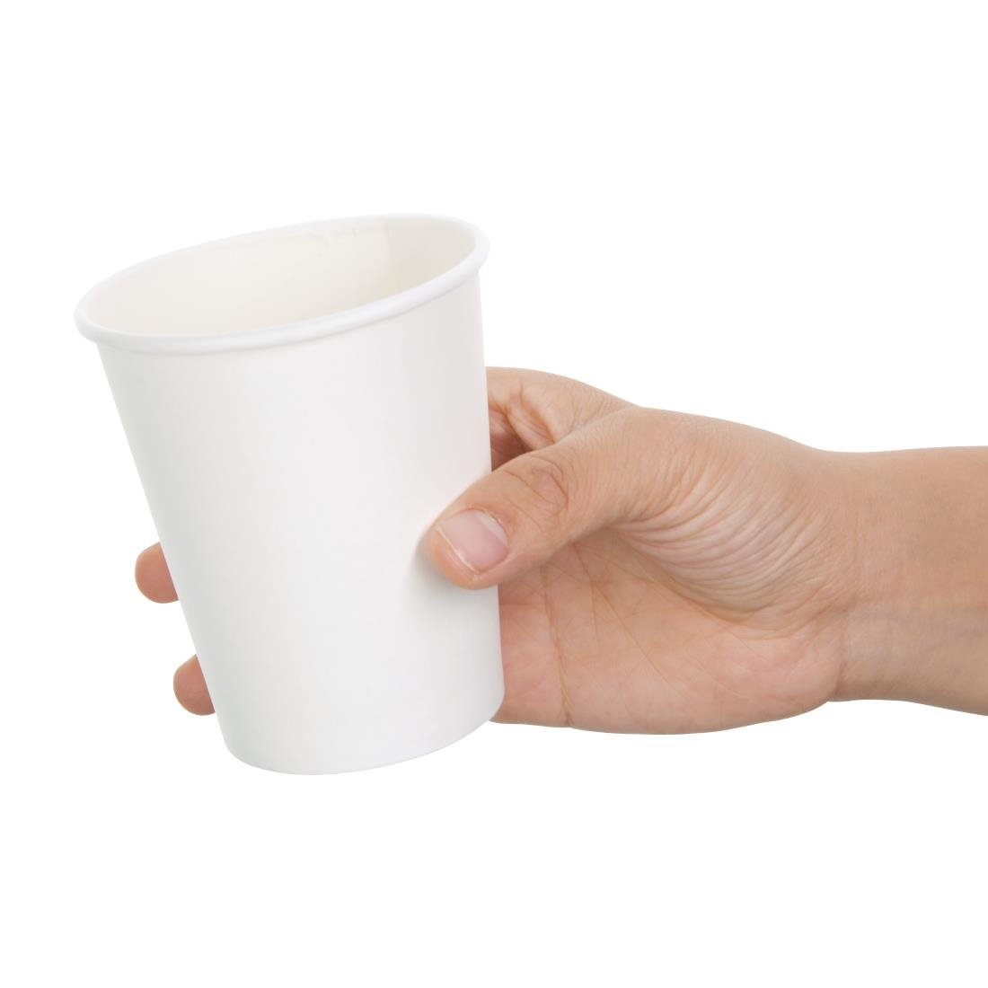 Fiesta Recyclable Paper Coffee Cups 245ml White (Pack of 1000) • PAS-FD402