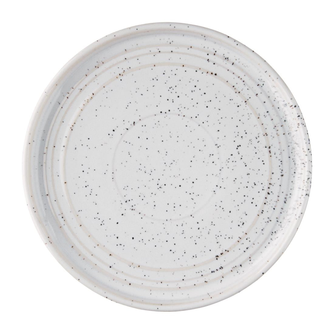 Olympia Cavolo White Speckle Flat Round Plate 180(Ø Pack)mm (6 Pack) (Pack of 6) • PAS-FD902