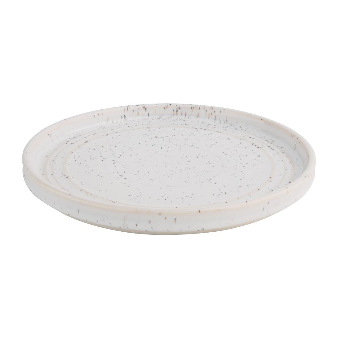 Olympia Cavolo White Speckle Flat Round Plate 180(Ø Pack)mm (6 Pack) (Pack of 6) • PAS-FD902