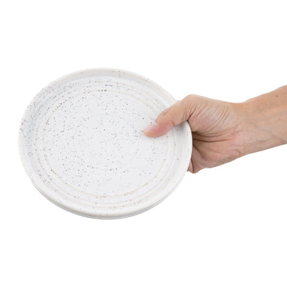 Olympia Cavolo White Speckle Flat Round Plate 180(Ø Pack)mm (6 Pack) (Pack of 6) • PAS-FD902