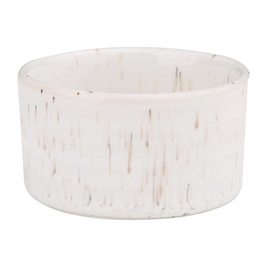 Olympia Cavolo White Speckle Dipping Dish - 67mm 2 2/3" (12 Pack) • PAS-FD905