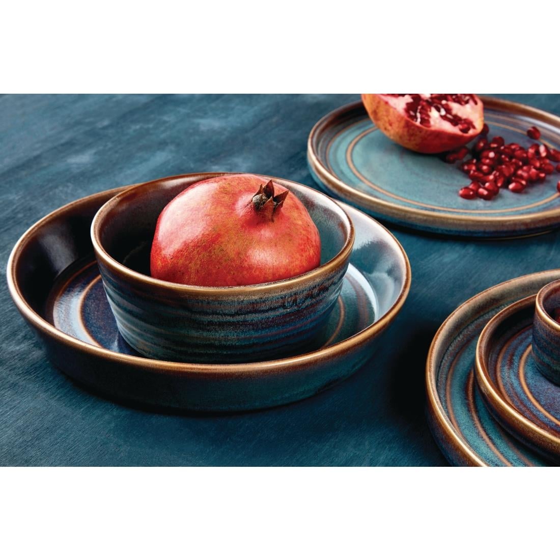 Olympia Cavolo Iridescent Flat Round Bowl 143mm (6 Pack) • PAS-FD912