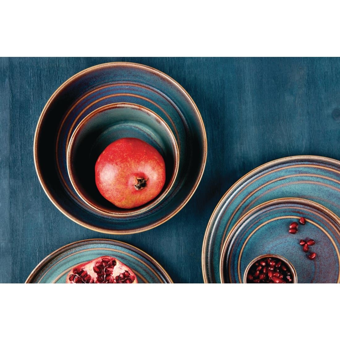 Olympia Cavolo Iridescent Flat Round Bowl 143mm (6 Pack) • PAS-FD912