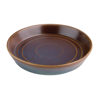 Olympia Cavolo Iridescent Flat Round Bowl - 220mm (4 Pack) • PAS-FD913