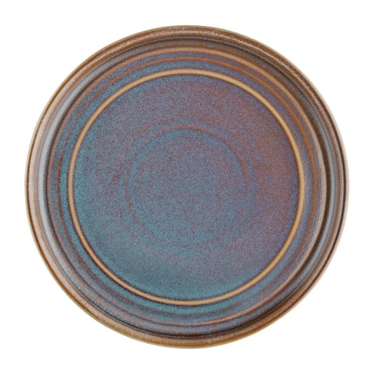 Olympia Cavolo Iridescent Flat Round Plate - 180mm 7" (6 Pack) • PAS-FD914