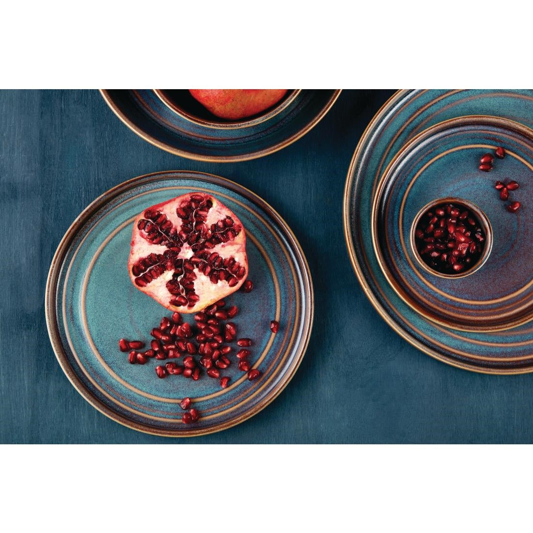 Olympia Cavolo Iridescent Flat Round Plate - 180mm 7" (6 Pack) • PAS-FD914