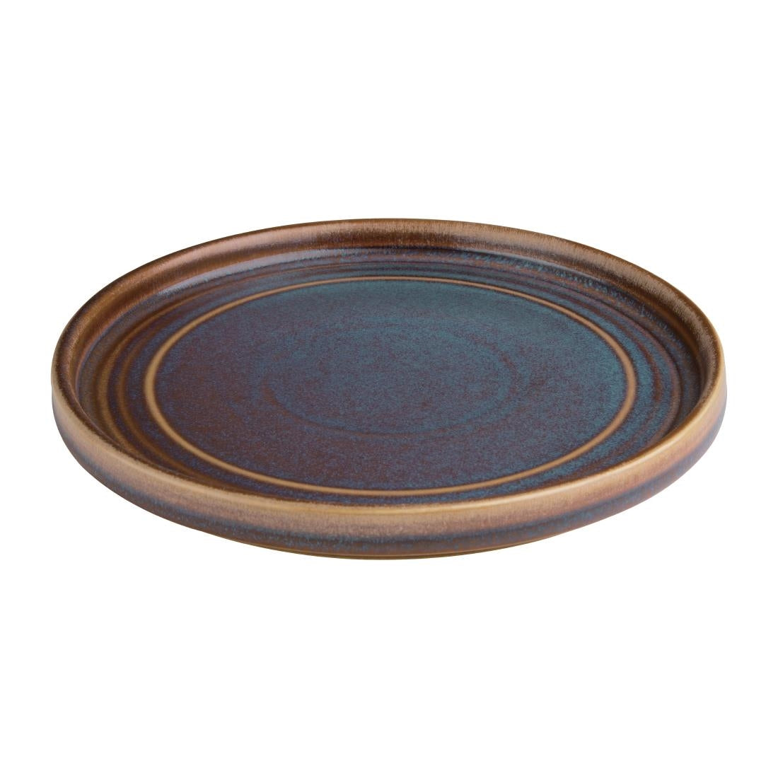 Olympia Cavolo Iridescent Flat Round Plate - 180mm 7" (6 Pack) • PAS-FD914