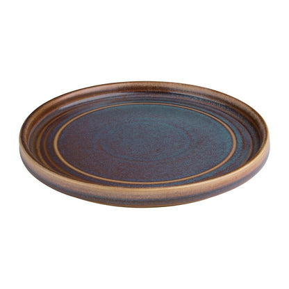 Olympia Cavolo Iridescent Flat Round Plate - 180mm 7" (6 Pack) • PAS-FD914