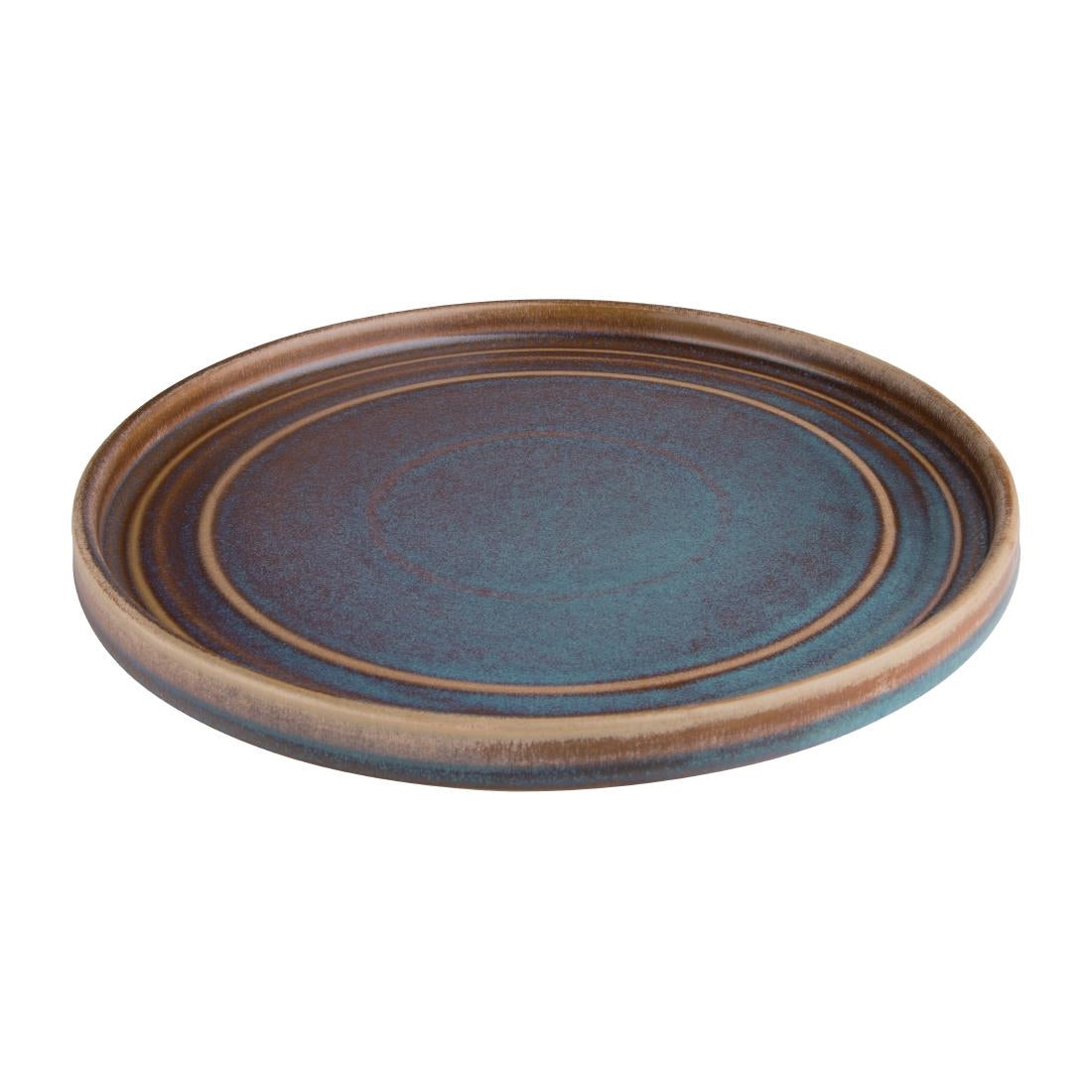 Olympia Cavolo Iridescent Flat Round Plate - 220mm 8 2/3" (6 Pack) • PAS-FD915