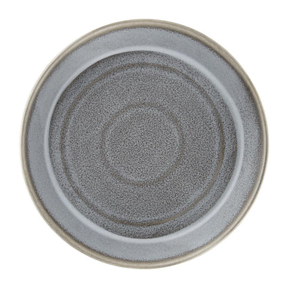Olympia Cavolo Flat Round Bowls Charcoal Dusk 220mm (4 Pack) (Pack of 4) • PAS-FD919