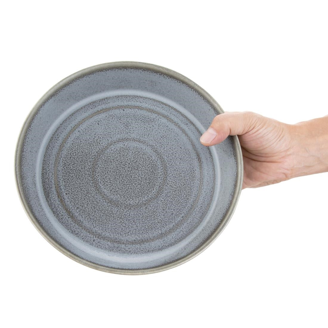 Olympia Cavolo Charcoal Dusk Flat Round Bowl - 220mm (4 Pack) • PAS-FD919
