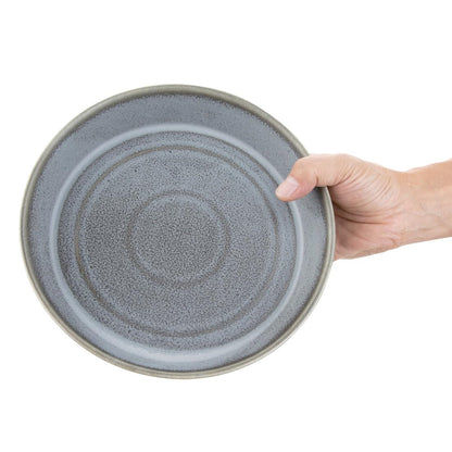 Olympia Cavolo Charcoal Dusk Flat Round Bowl - 220mm (4 Pack) • PAS-FD919