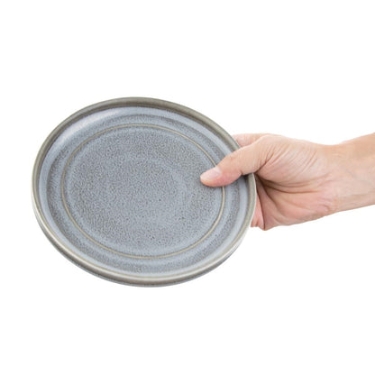 Olympia Cavolo Charcoal Dusk Flat Round Plate - 180mm 7" (6 Pack) • PAS-FD920