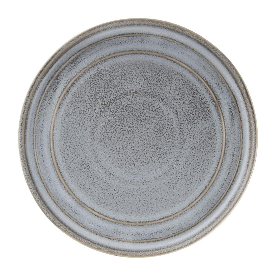 Olympia Cavolo Charcoal Dusk Flat Round Plate - 220mm 8 2/3" (6 Pack) • PAS-FD921