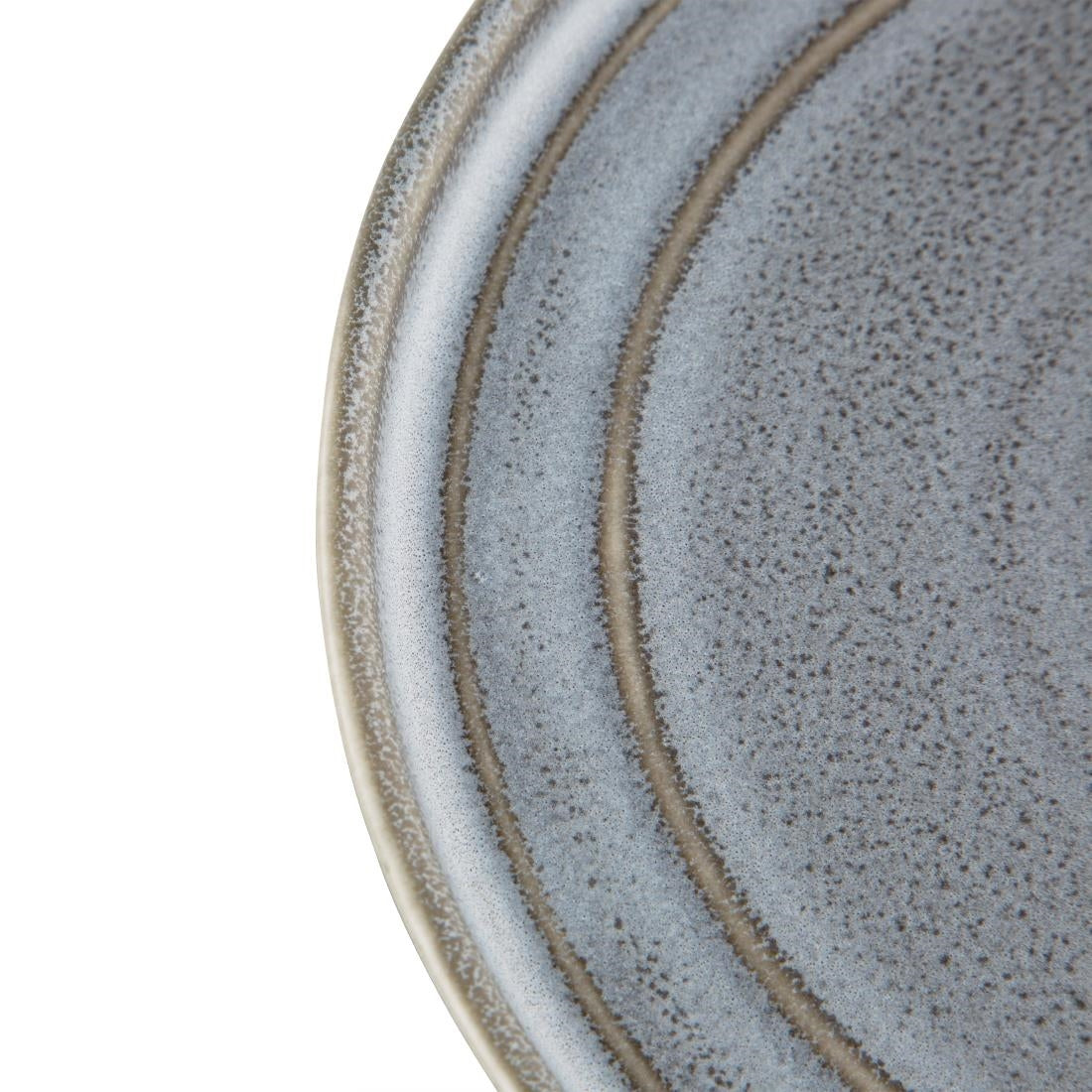 Olympia Cavolo Charcoal Dusk Flat Round Plate - 220mm 8 2/3" (6 Pack) • PAS-FD921