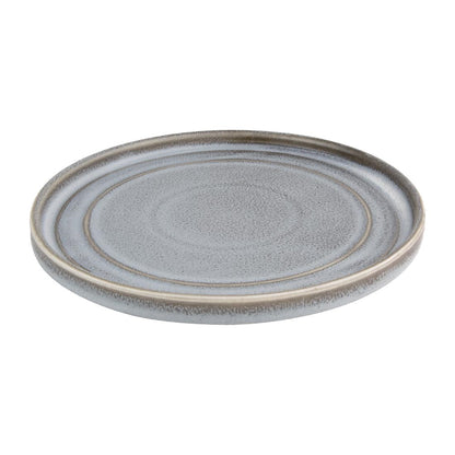 Olympia Cavolo Charcoal Dusk Flat Round Plate - 220mm 8 2/3" (6 Pack) • PAS-FD921