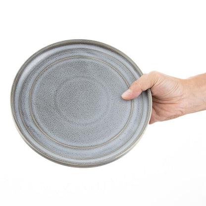 Olympia Cavolo Charcoal Dusk Flat Round Plate - 220mm 8 2/3" (6 Pack) • PAS-FD921