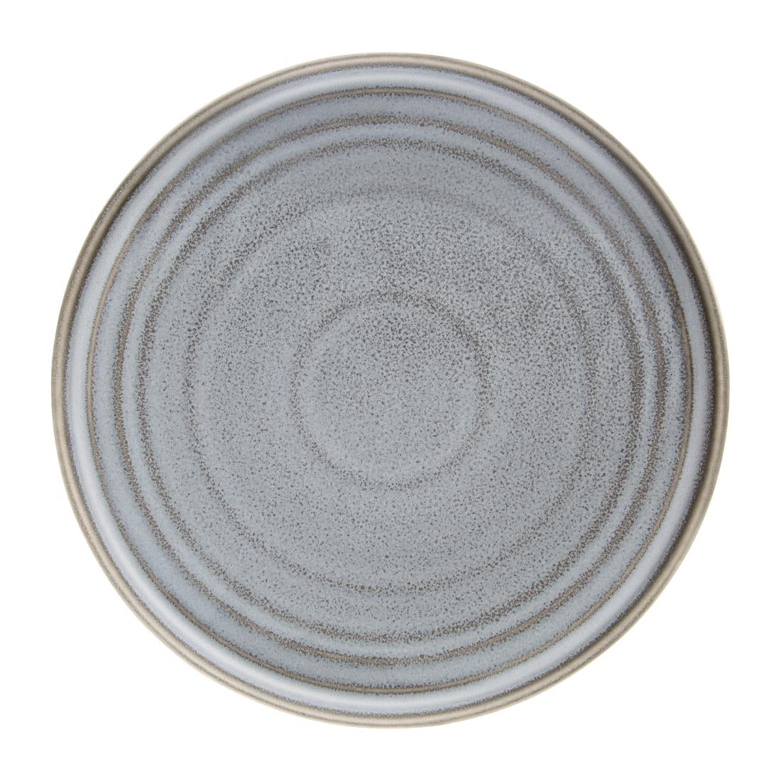 Olympia Cavolo Charcoal Dusk Flat Round Plate - 270mm 10 2/3" (4 Pack) • PAS-FD922